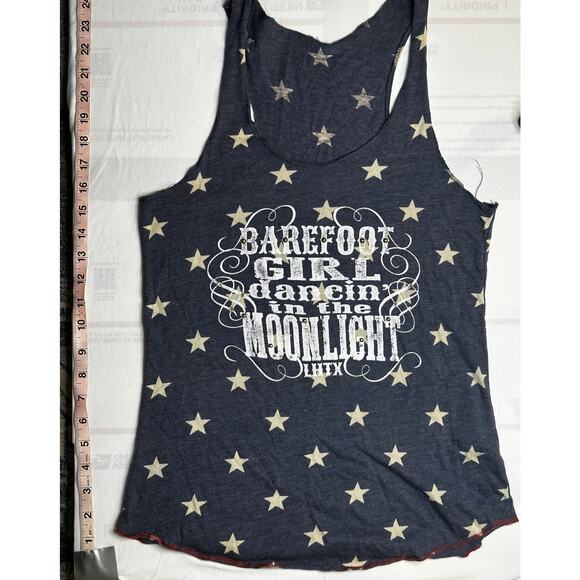 Barefoot Girl Dancing in the Moonlight Racerback Tank Top L/XL - Picture 2 of 4